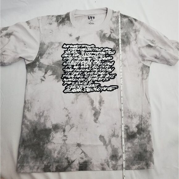 UNIQLO x FUTURA LABORATORIES shirt tie dye script t-shirt XS - Picture 6 of 6
